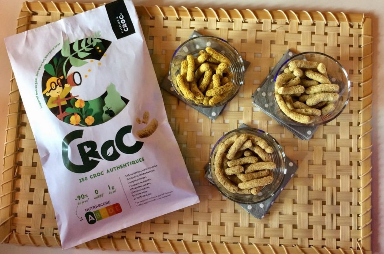 Les biscuits soufflés à base de légumineuses de l'Atelier à Croc seront commercialisés à l'automne. © L'Atelier à Croc