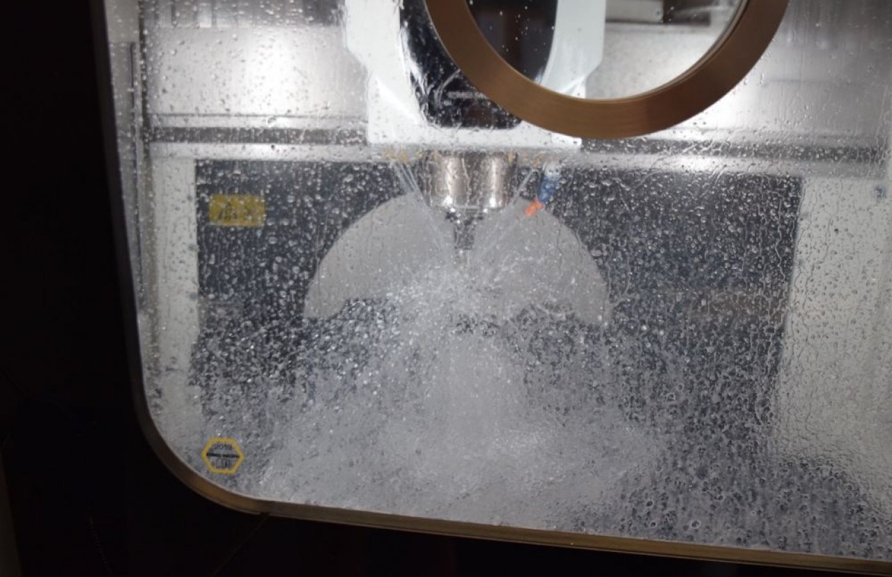 La cellule de fraisage robotisée 5 axes que Mécaprécis vient d'acquérir pour 605.000 €. © Traces Écrites