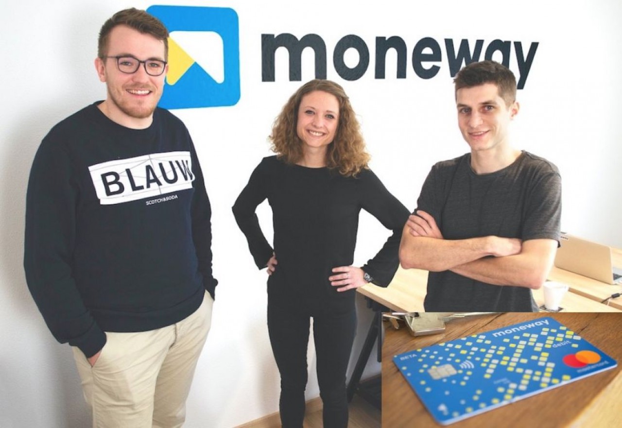 Le trio fondateur de Moneway (de gauche à droite) : Benjamin Chatelain, Noémie Nicod et Romain Vermot. © Moneway
