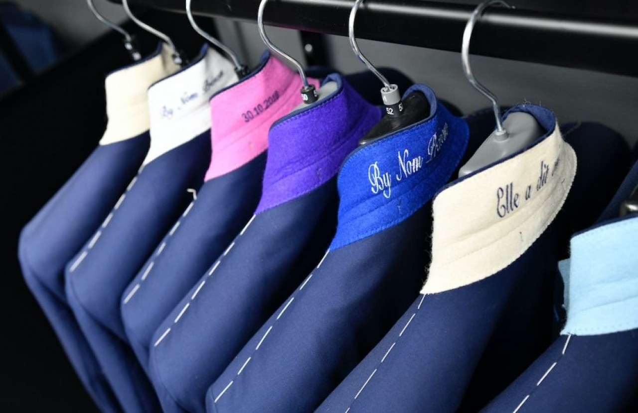 INTD, conceptrice de la marque de vêtements masculins Hafnium, a récemment ouvert un showroom de vente directe au rez-de-chaussée de son atelier dans la zone d’activité La Fayette, à Besançon. © Laurent Cheviet