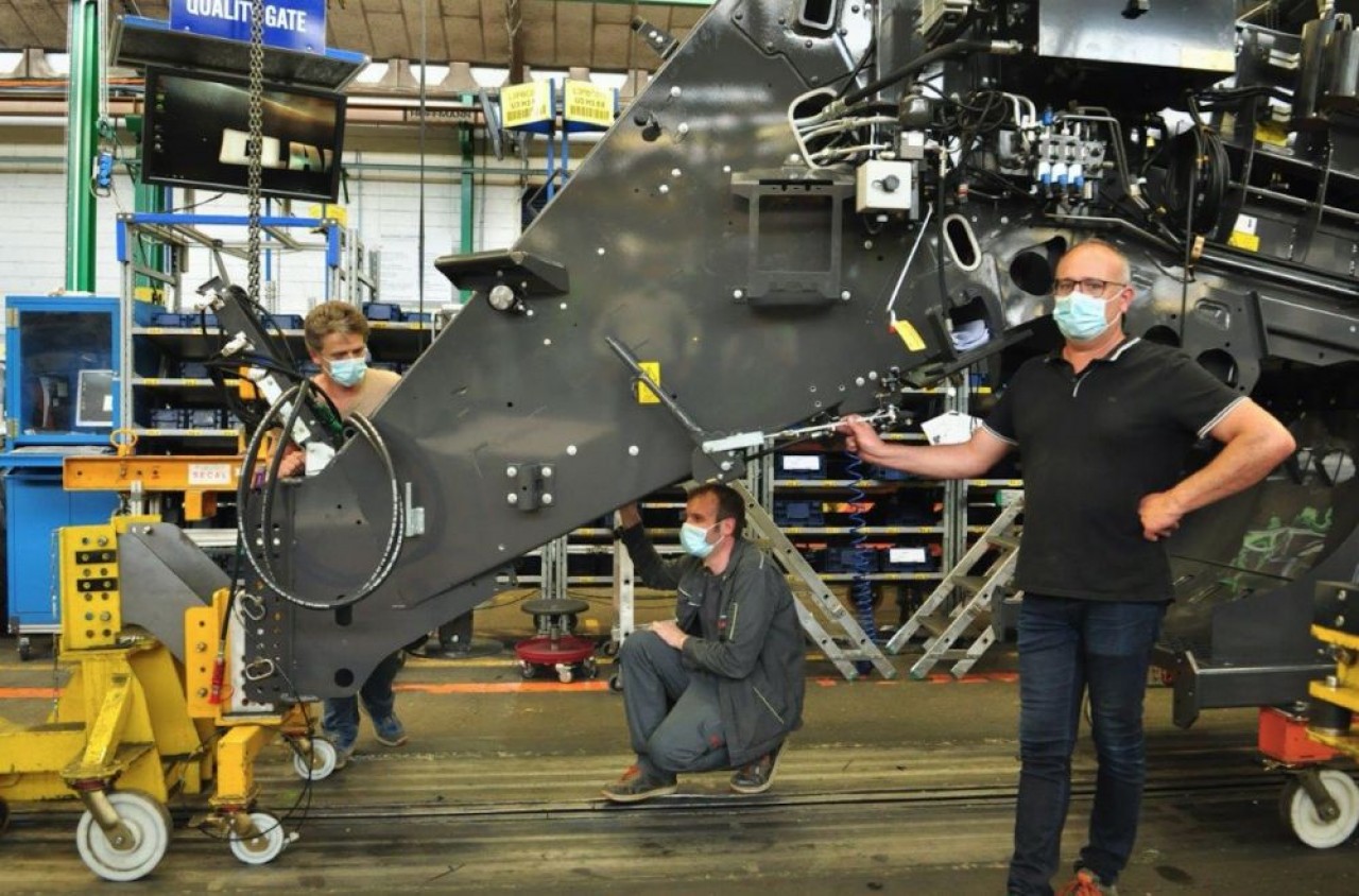 Pour lever les inquiétudes sur les conditions de retour, le fabricant de machinisme agricole Claas a envoyé par courriel aux salariés, une vidéo réalisée par l’ingénieur sécurité. © Philippe Bohlinger