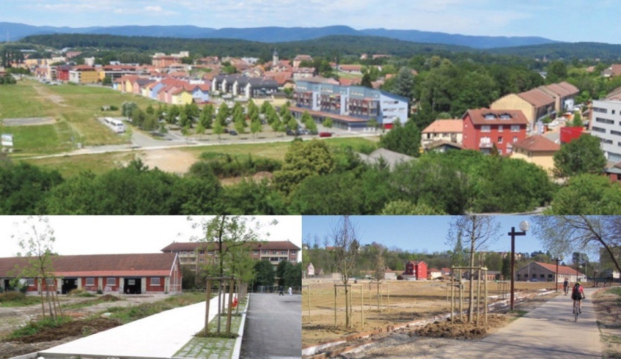 L'immeuble démonstrateur de Territoire Habitat prendra place dans Le Parc à Ballons, ancien site militaire reconverti en quartier résidentiel depuis le début des années 2000. © AUTB