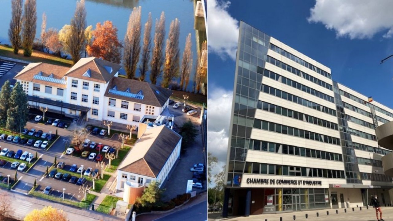 La CCI de Saône-et-Loire (à gauche) et celle de Côte-d'Or ne feront plus qu'une, baptisée CCI Métropole de Bourgogne.