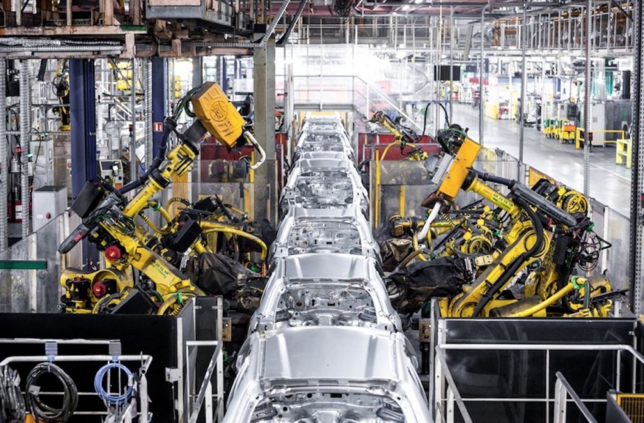 Le site Stellantis PSA Mulhouse illustre la chute de la production automobile avec 50.000 véhicules fabriqués l’an dernier contre 230.000 en 2019. © Juien Cresp/Stellantis