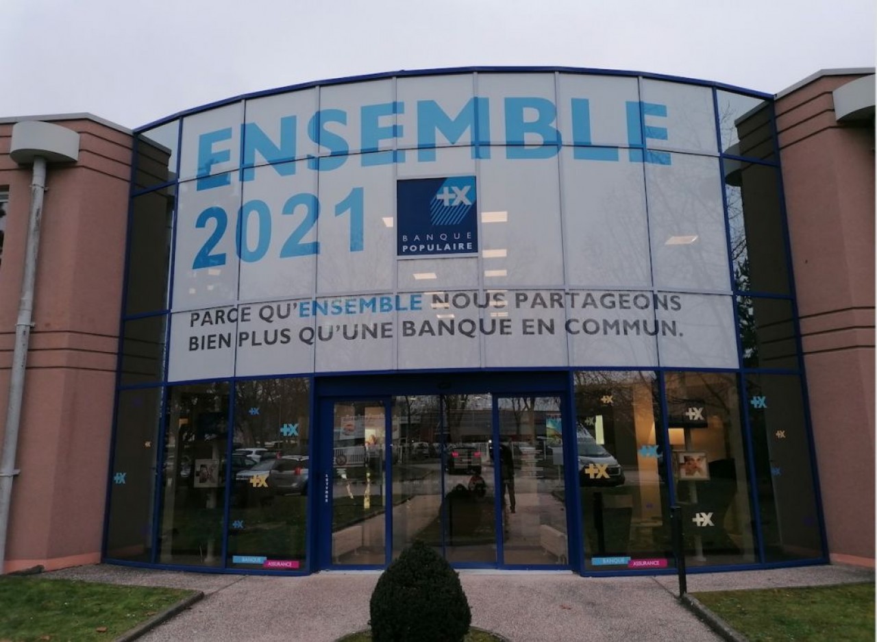 Le siège de la Banque Populaire de Bourgogne-Franche-Comté situé à Quétigny, dans l'agglomération de Dijon. © BP BF-C