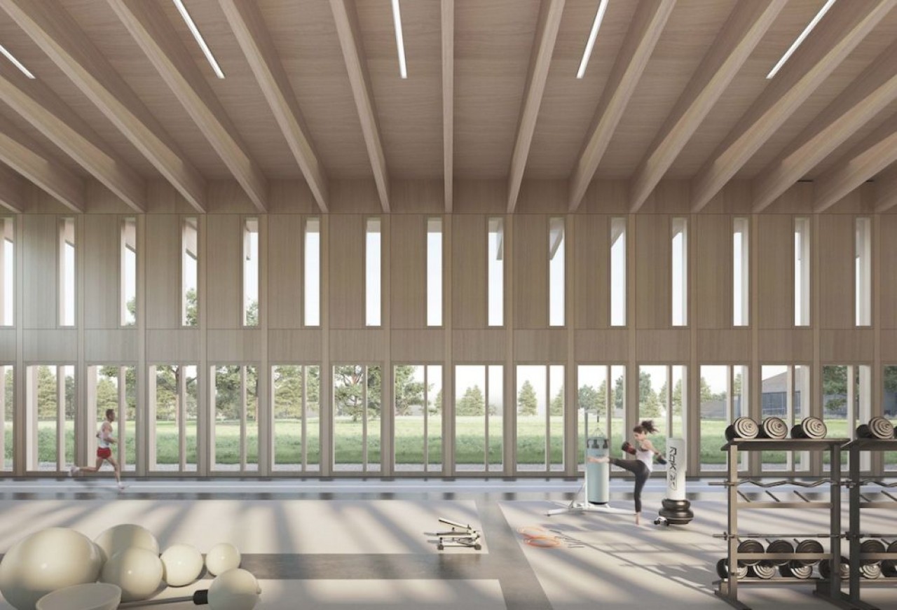 Le Centre de Préparation et de Performance Athlétique au Creps de Dijon sera construit tout en bois. © Cathrin Trebeljahr