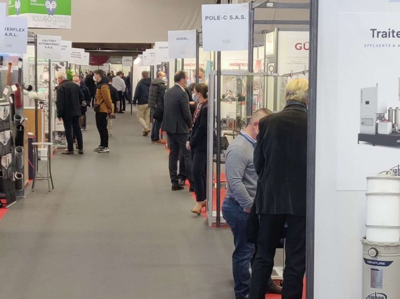 La première édition du salon Business industrie Dijon, fin novembre 2021, a réussi le pari de fédérer localement. © Traces Ecrites