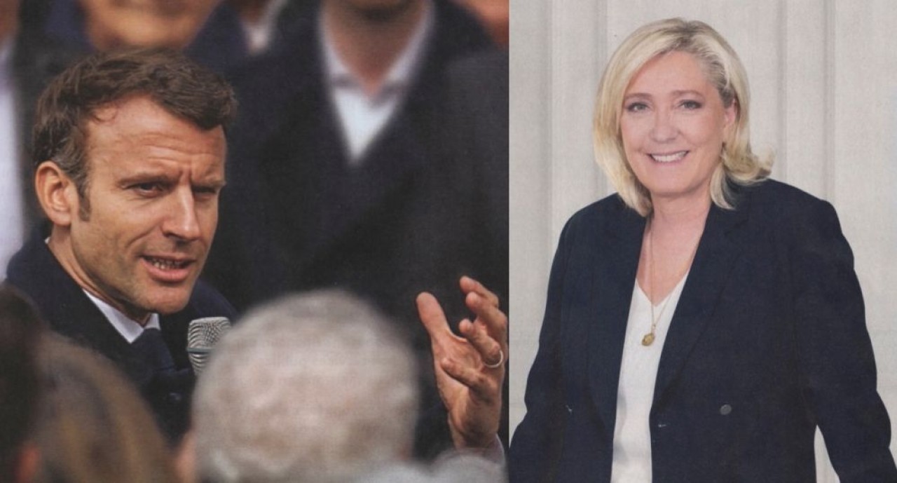 Emmanuel Macron, réélu président de la République, le 24 avril, cède du terrain à Marine Le Pen surtout dans le Grand Est, mais aussi en Bourgogne-Franche-Comté. © Professions de foi des candiats