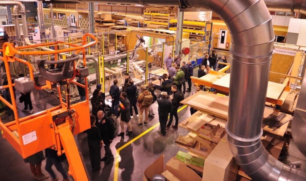La journée technique s’est en partie déroulée dans la grande halle de l’école d'ingénieurs Enstib à Epinal (Vosges). © Philippe Bohlinger