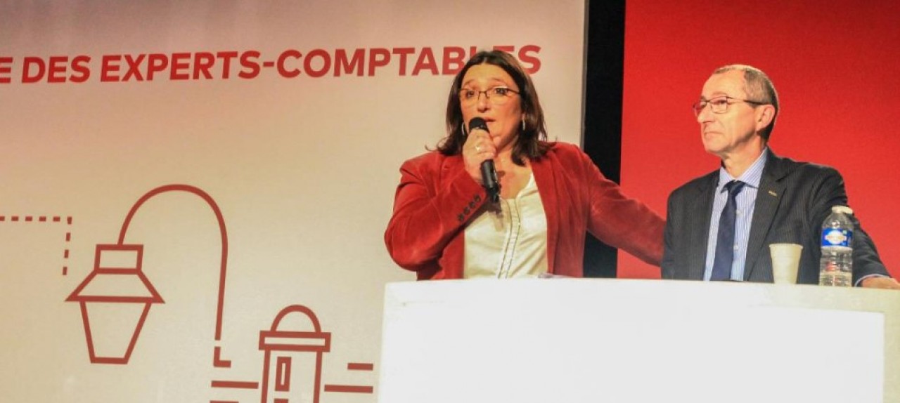 Olga Condé et Patrick Viault, du Conseil national de l'ordre des experts-comptables, ont été les maîtres de cérémonie des rencontres de présentation des dernières mesures fiscales. © Edwige Prompt