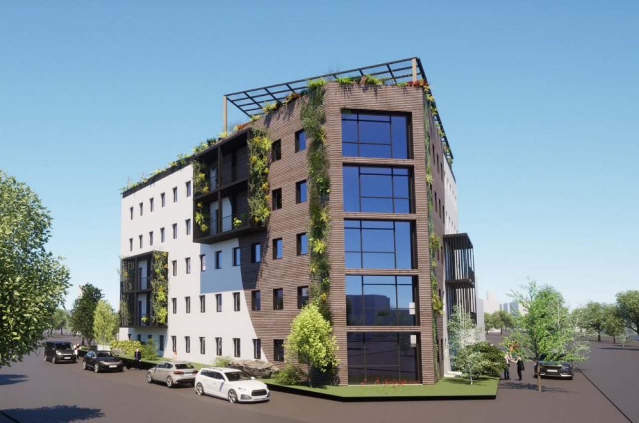 Géo 2, réalisation à venir de Seturec dans le quartier d’affaires de l’Europe à Dijon.