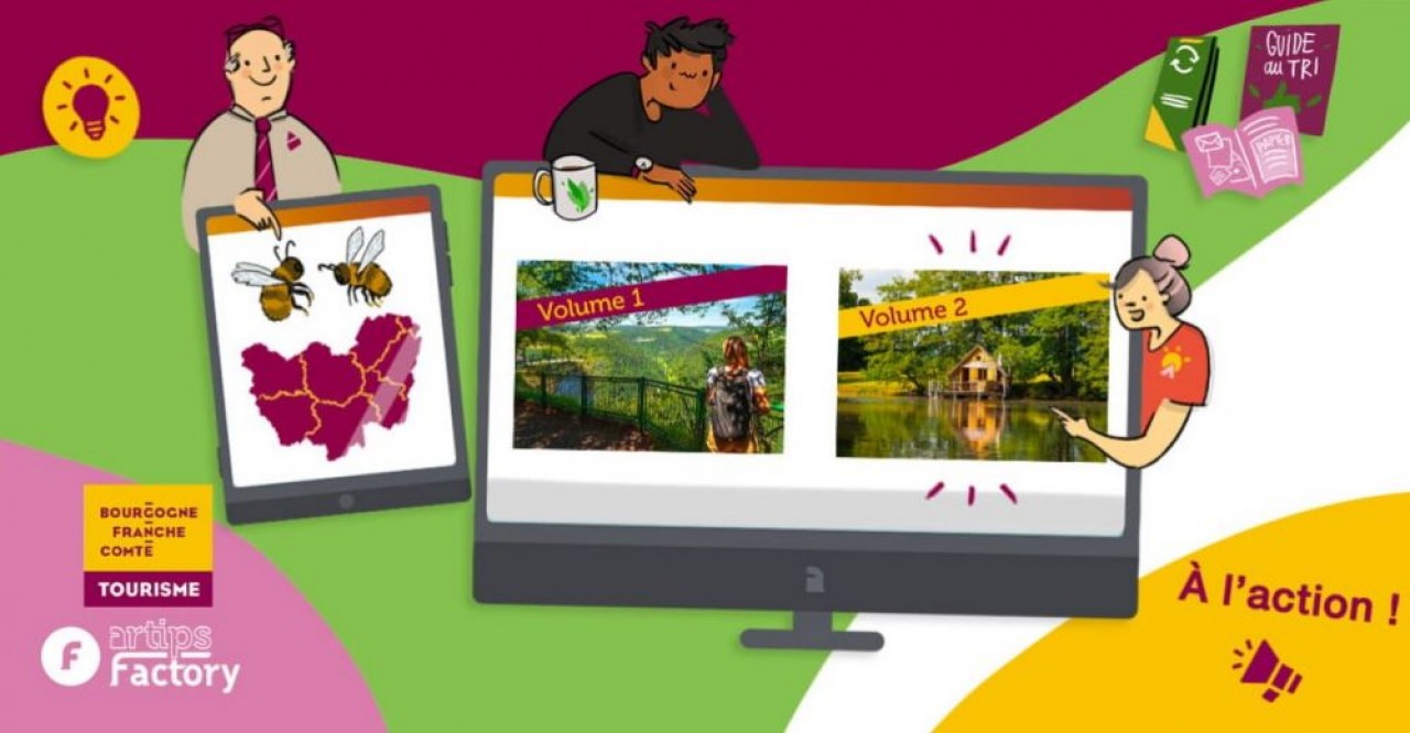Artips propose aux professionnels de Bourgogne-Franche-Comté une formation en ligne pour adopter des comportements en faveur d'un tourisme plus durable. © Bourgogne-Franche-Comté Tourisme