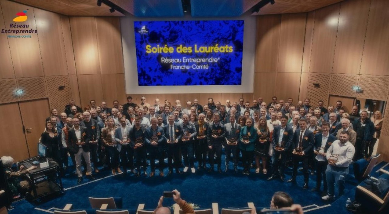 La soirée de célébration des lauréats de la promotion 2022 s'est déroulée le 23 février à Vesoul (Haute-Saône). © Réseau Entreprendre Franche-Comté