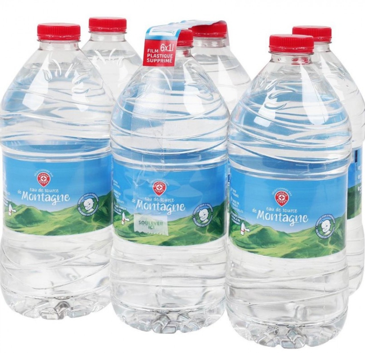 Aquamark, filiale d'E.Leclerc produit aujourd'hui 350 millions de litres par an d’eau de source puisée dans le Puy-de-Dôme. © E. Leclerc