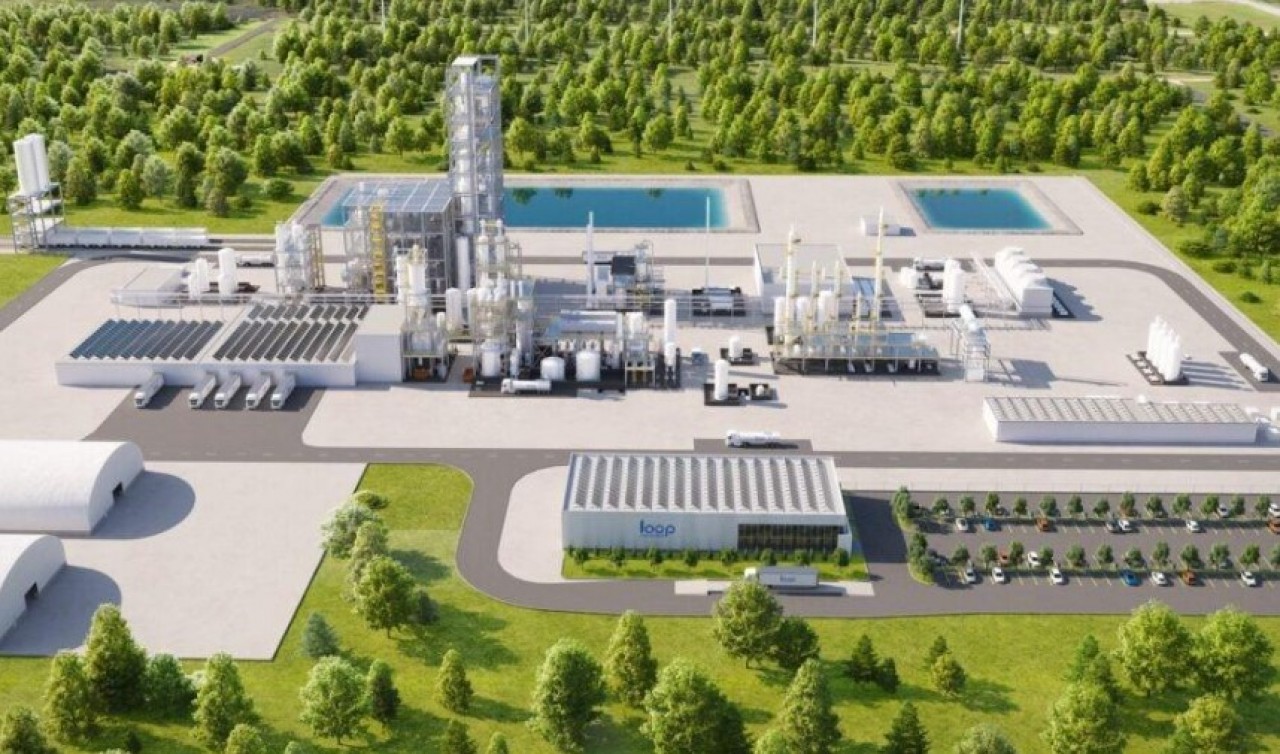 La nouvelle usine à Carling-Saint-Avold (Moselle) transformera des plastiques PET multicouches ou colorés. © Suez