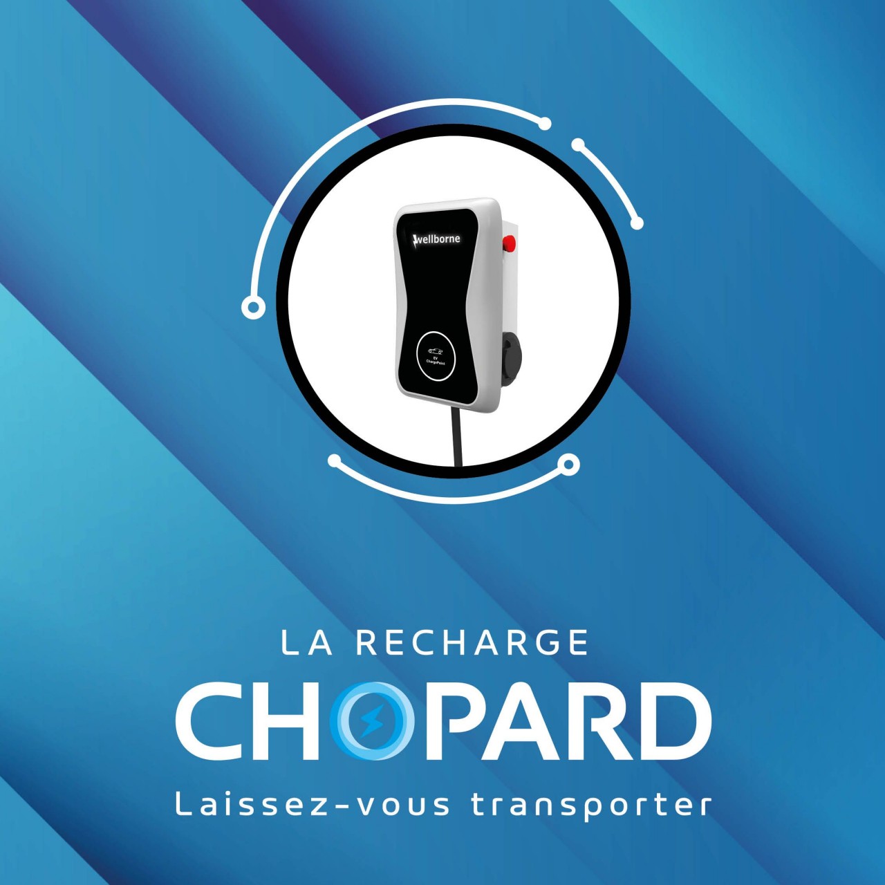 Les bornes de recharge électrique deviennent partie intégrante de l'offre du groupe de concessions Chopard. © Chopard