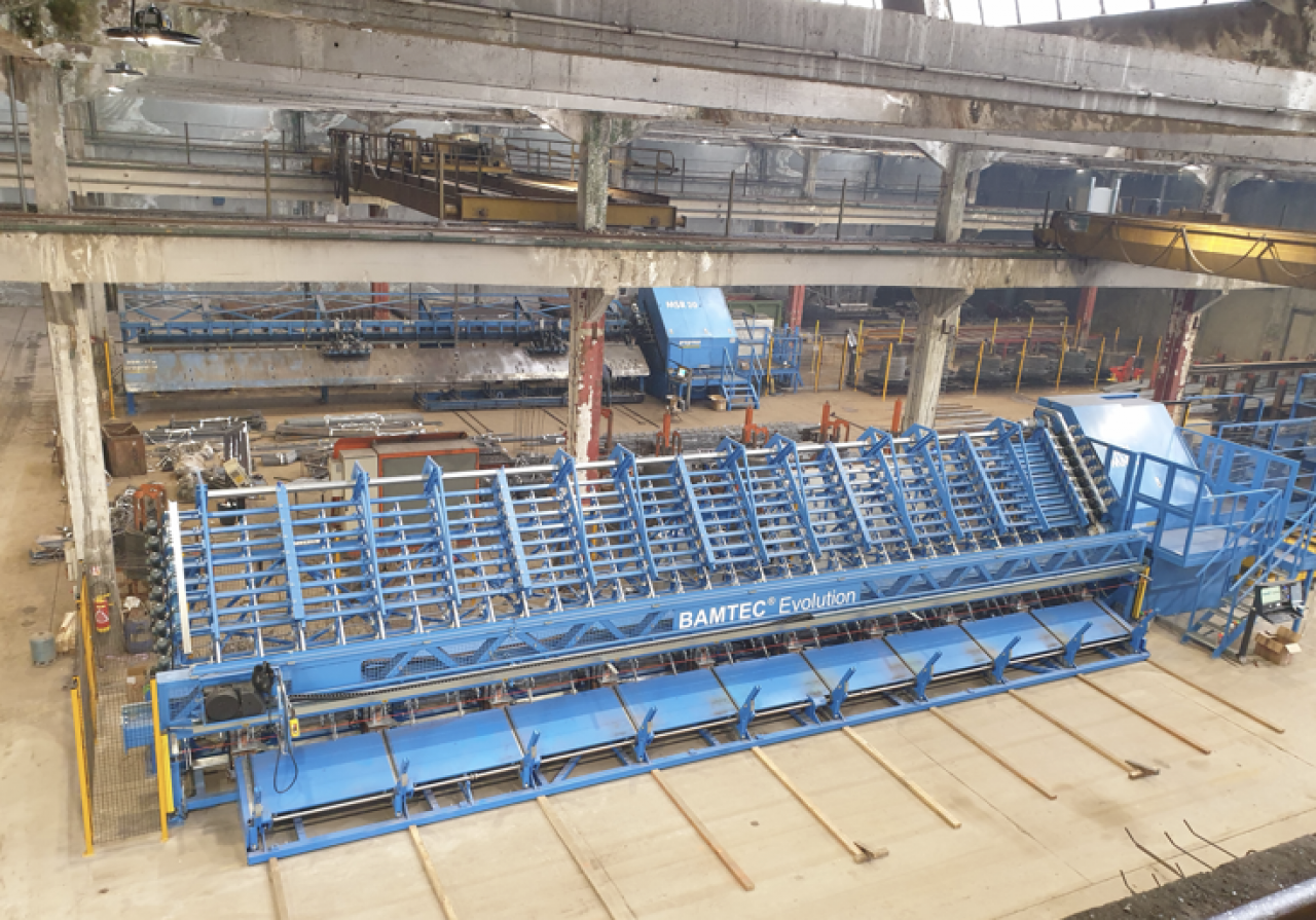 Novarma s'est équipé de rouleaux du constructeur Bamtec pour la fabrication d'armatures sur-mesure à Fourchambault (Nièvre).