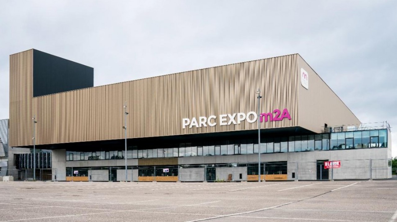 La construction de la nouvelle halle de 3.000 m2, représente un investissement de 13,45 millions d'euros HT avec ses espaces extérieurs et les études de rénovation des surfaces existantes. © M2A/MN