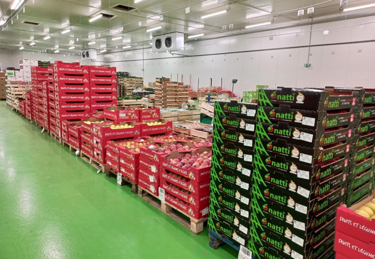 Sapam pilote un système complexe de stockage, dicté par la nature des aliments que l'entreprise distribue.
