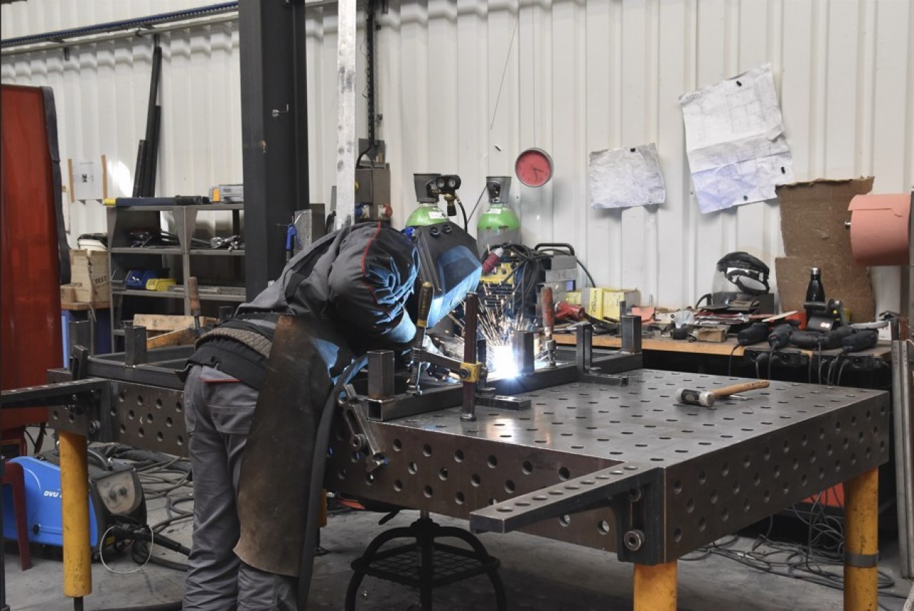 La PME bas-rhinoise se définit comme un artisan industriel dans le déploiement de ses compétences dont la mécano-soudure. © Julie Giorgi