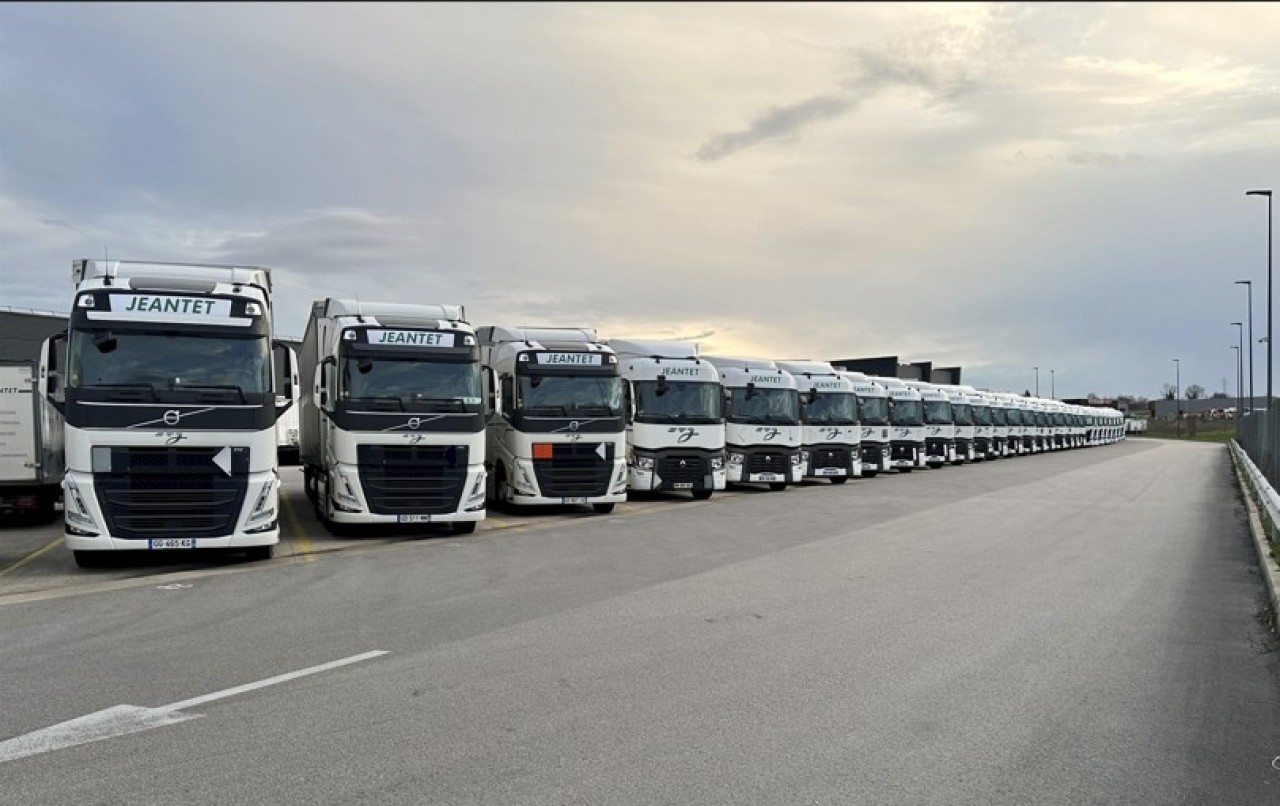 Avec le rachat des Transports Barbier, le groupe Jeantet porte à 300 le nombre de véhicules moteurs constituant son parc roulant. © Groupe Jeantet