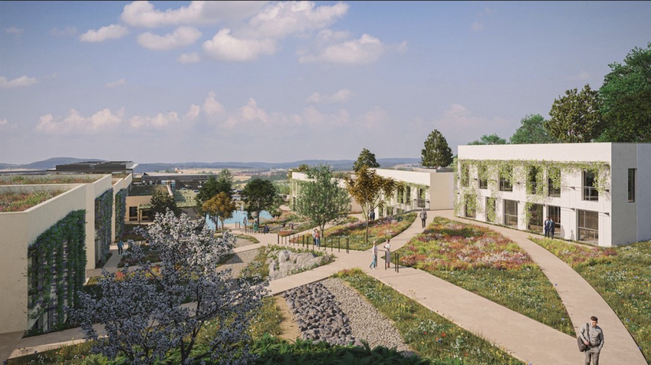 Le programme Nemus proposera principalement 7.300 m2 de bureaux dans un environnement paysager. © Ineastudio