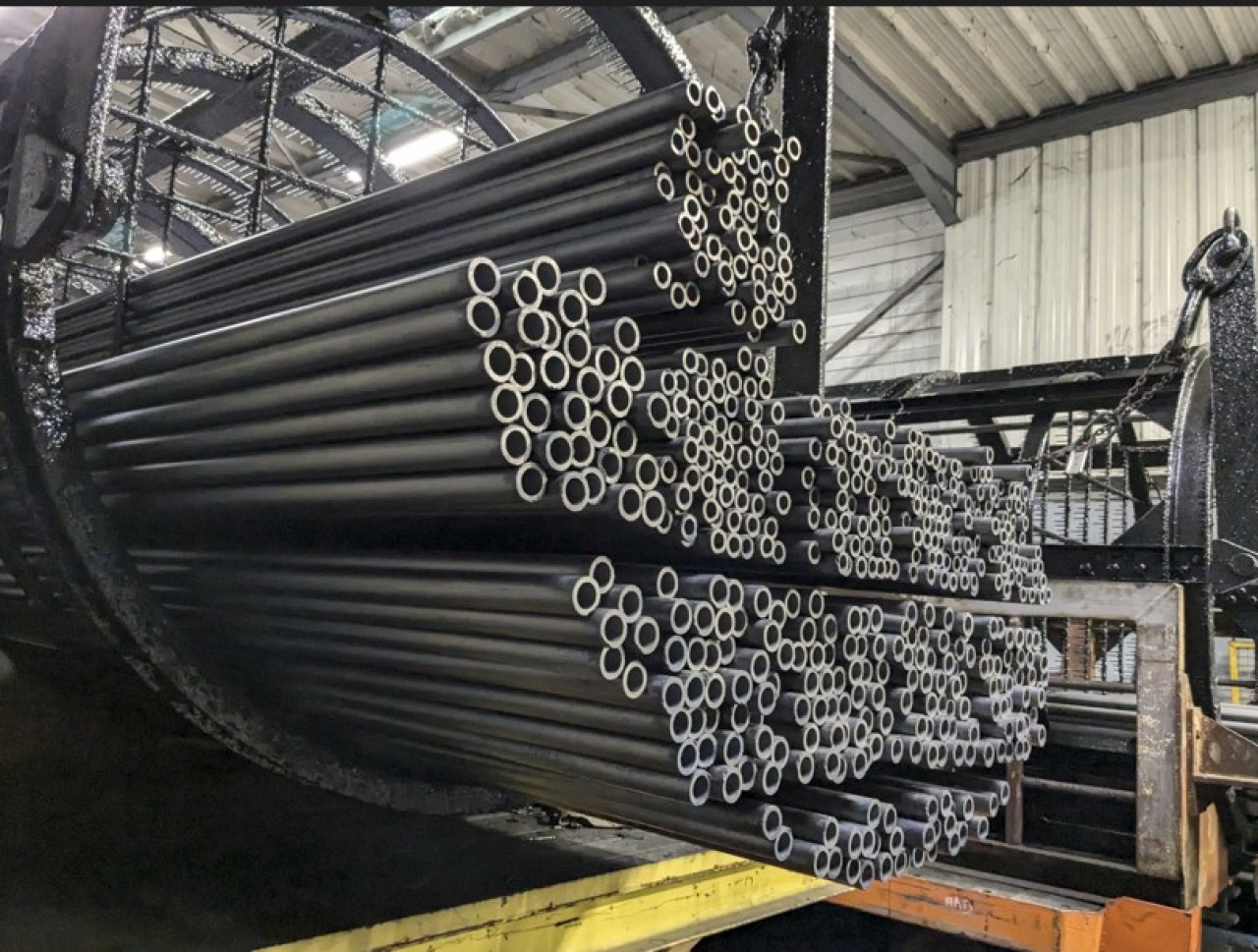 Fabricant de tubes en graphite d'échange thermique à Pagny-sur-Moselle (Meurthe-et-Moselle), Mersen considère la réduction de la consommation d'eau comme un enjeu aussi stratégique que la décarbonation. © Philippe Bohlinger