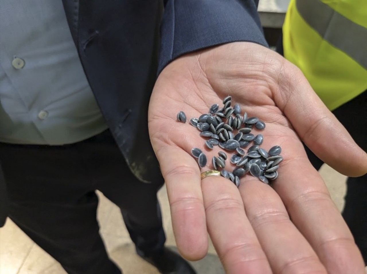 Anvis produit 1.000 tonnes de granulés de bioplastiques par an sur son site d’Épinal (Vosges). © Philippe Bohlinger