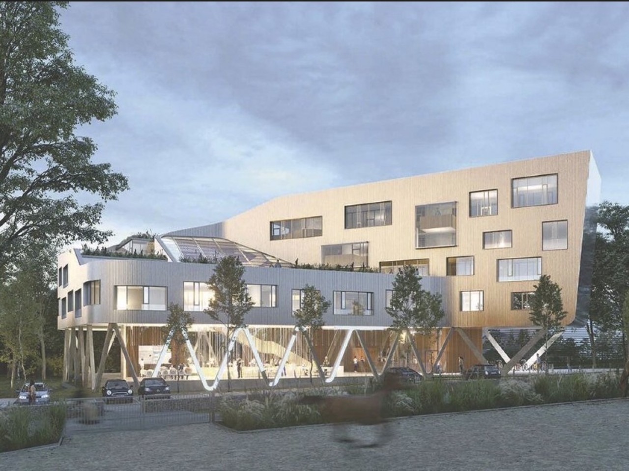 La future Maison de l’innovation technopolitaine va être spécialisée en santé moyennant un investissement supplémentaire de 2,5 millions d’euros. © Ixo Architecture