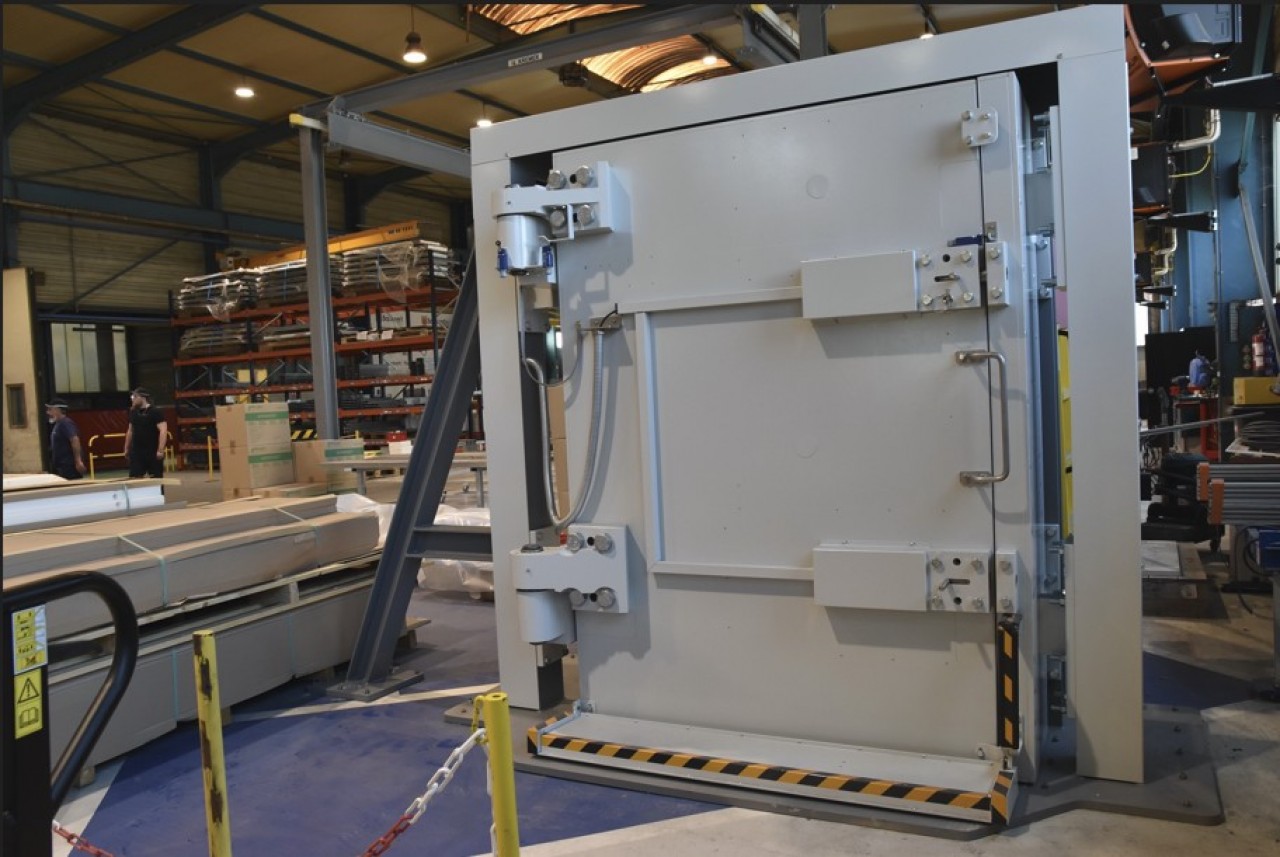 Les portes conçues et produites par Baumert combinent jusqu’à sept fonctions de protection. © Julie Giorgi