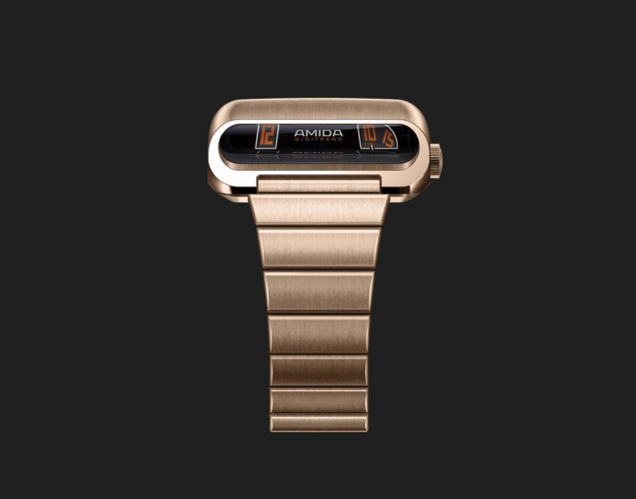Disparue il y a près de 50 ans, la gamme de montres Amida revient, avec son affichage atypique, grâce à l'action du Jurassien Clément Meynier. © Amida