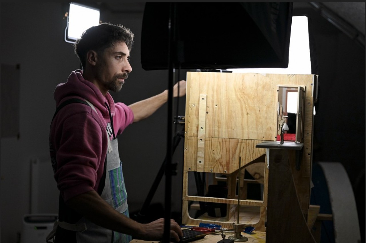Shawy, de son vrai nom Jean-Louis Pêcheur, a installé son studio au 52 rue Battant à Besançon (Doubs). © Laurent Cheviet