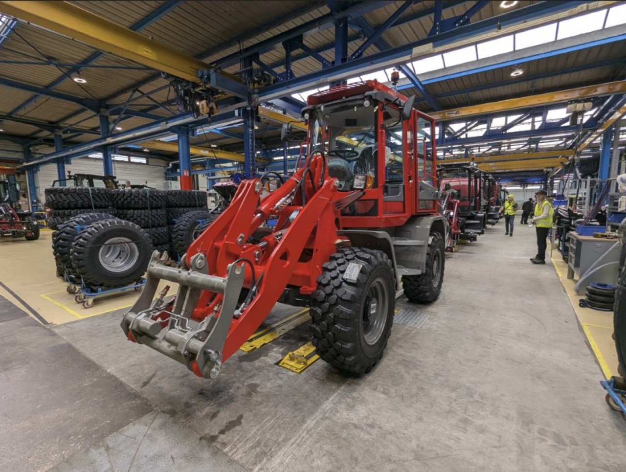 La production de chargeuses sur pneus Yanmar a été transférée à Saint-Dizier depuis l’usine de Crailsheim (Allemagne) définitivement fermée fin 2025. © Philippe Bohlinger