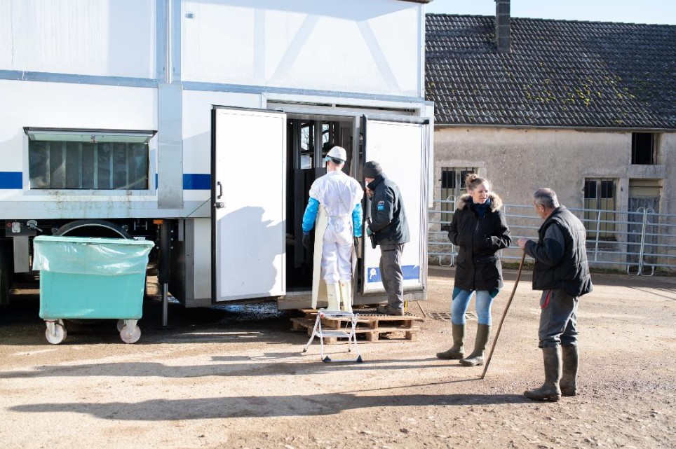 int&eacute;rieur abattoir mobile
