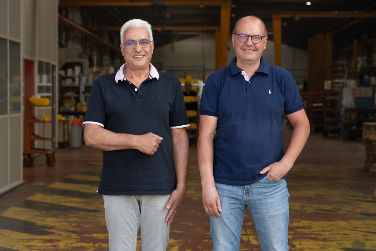 BPM dirigeants De gauche a droite, Mohamed Ennaimi et Philippe Roussel, co-dirigeants de lentreprise Bourgogne Precision Mecanique&copy;Sabrina-Dolidze1