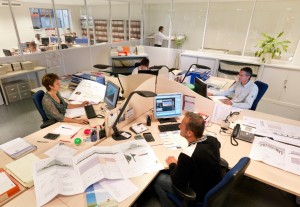 L'un des deux bureaux d'études de l'entreprise.