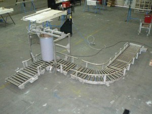 Un convoyeur en cours de fabrication. (Photo : Matrex)