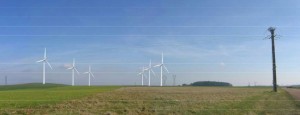 Esquisse du futur parc de 12 éoliennes (Image : EDPR).