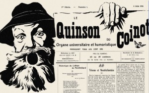 La têtière de la Une du Quinson du 4 juin 1911 (Photo : Archives municipales de Montbéliard)