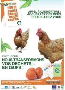Besançon invite à adopter des poules.