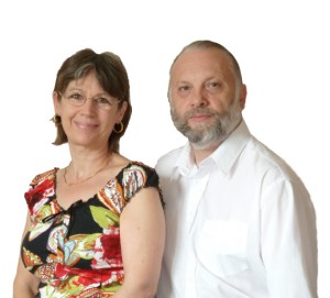 Pascale Polizzi et son mari Marc qui la seconde dans son cabinet de gestion du stress.